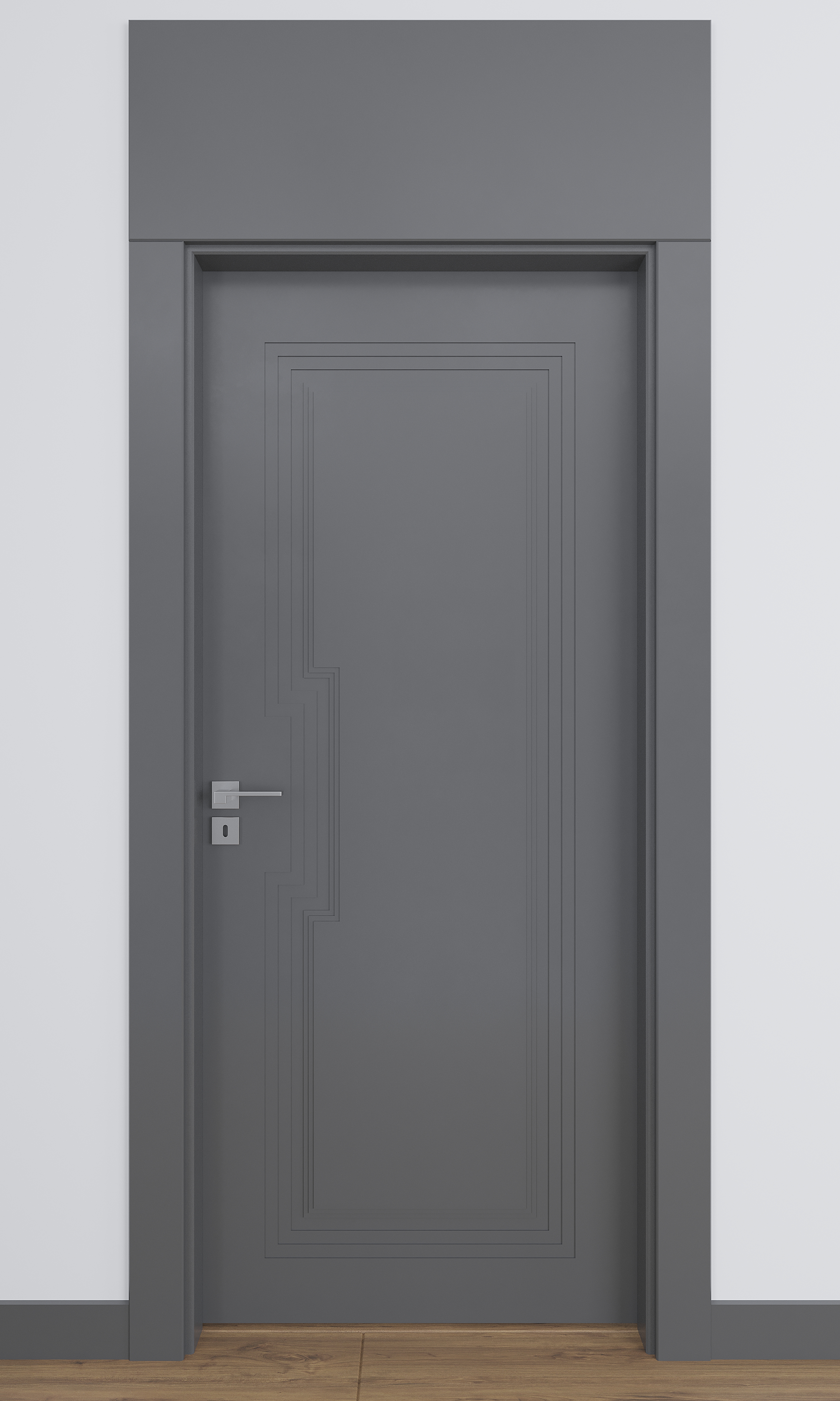 BY-4040V Porte intérieure laqué Vitrée